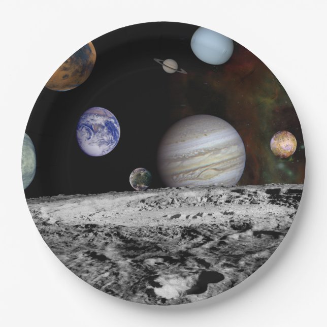 New Solar System Paper Plate (Front)