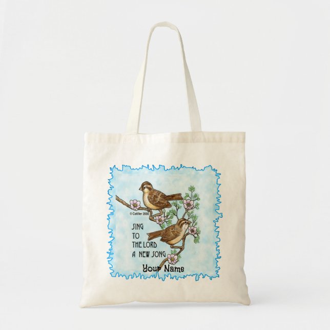New Song Birds Christian  Tote Bag  (Front)
