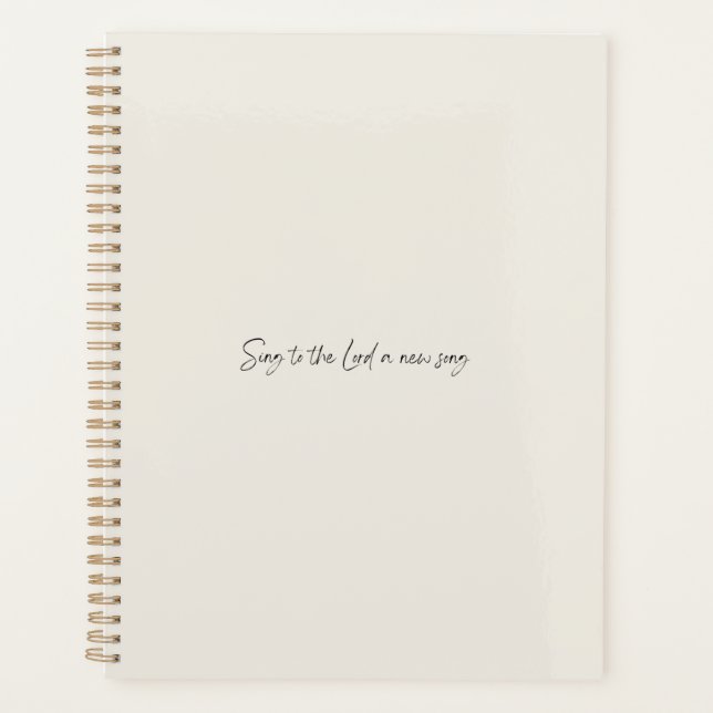 New Song - Planner (Front)