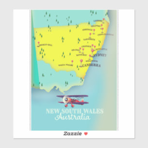 New South Wales Australia map
