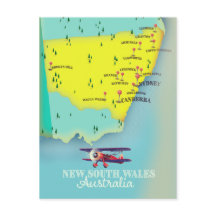 New South Wales Australia map