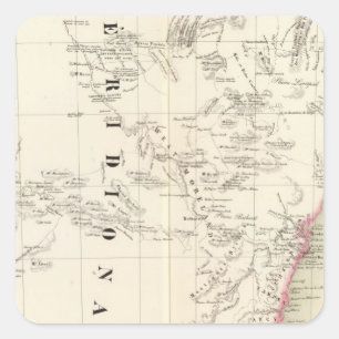 New South Wales Australia Oceania no 55 Square Sticker