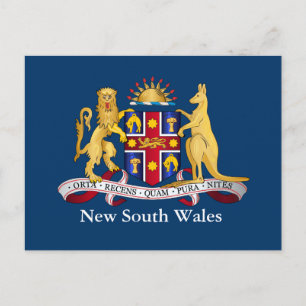 New South Wales coat of arms Postcard