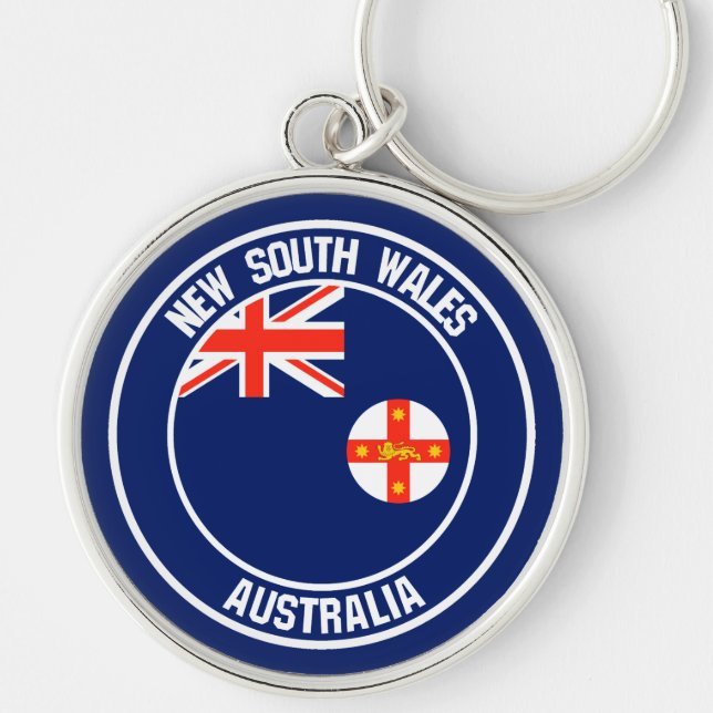 New South Wales Round Emblem Key Ring (Front)