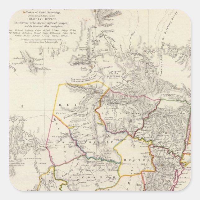 New South Wales, Sydney Square Sticker (Front)