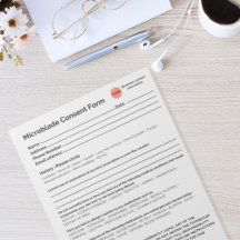 *New* Spa salon microbladeconsent form notepad