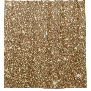 New Sparkling Glitter Print H Shower Curtain