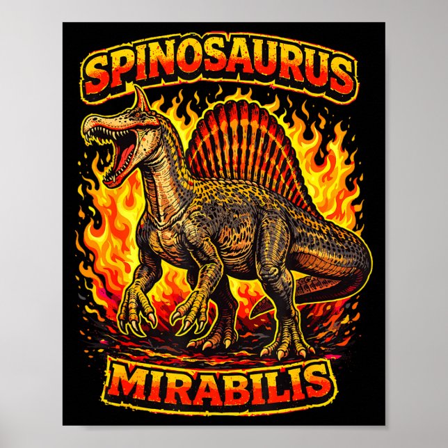 New Spinosaurus Mirabilis 2026 Discovery Hell Poster (Front)