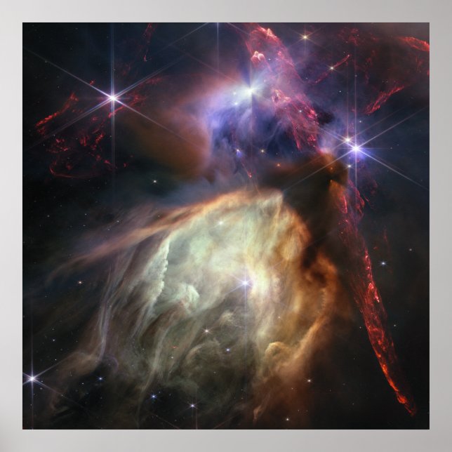 New Stars Forming | Rho Ophiuchi | JWST Poster (Front)