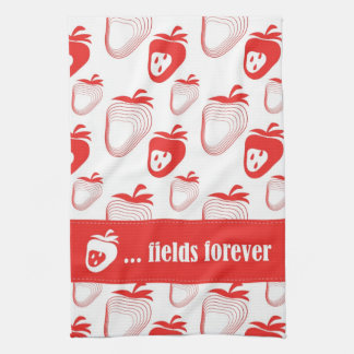 NEW "Strawberry ... fields forever" Tea Towel