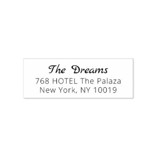 NEW Stylish Script Return Address Self-inking Sta Stamp