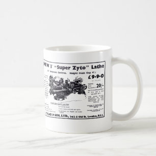 New Super Zyto Lathe Avert 1930's Coffee Mug
