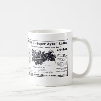 New Super Zyto Lathe Avert 1930's Coffee Mug
