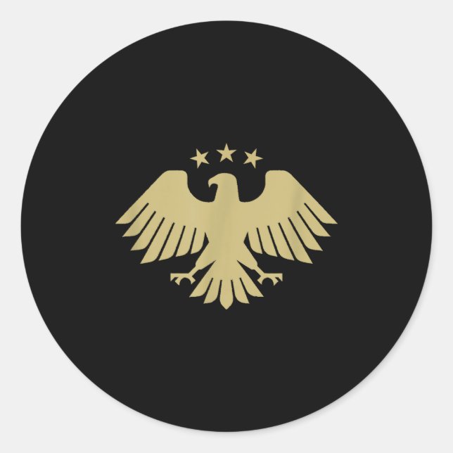 New Syrian Eagle  Classic Round Sticker (Front)
