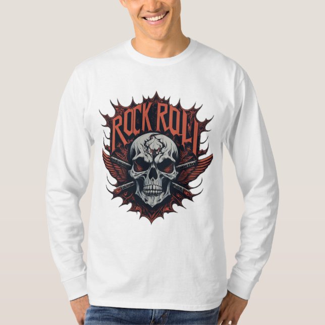New T-shirts design Skull and Crossbones Rock Anth (Front)
