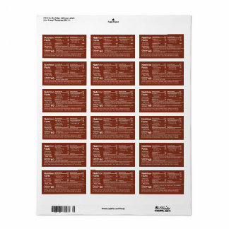 New Tabular Honey Nutrition Facts Dark Amber Label