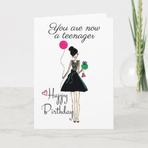 NEW TEEN "HAPPY 13th BIRTHDAY" Card