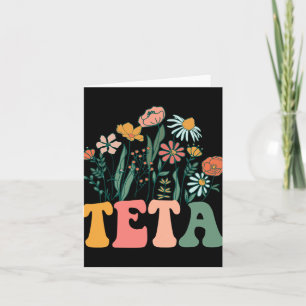 New Teta Wildflower First Birthday &amp; Baby Show Card