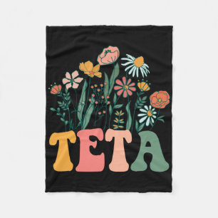 New Teta Wildflower First Birthday &amp; Baby Show Fleece Blanket