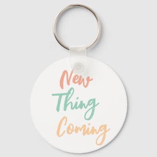 New Thing Coming Candy Colour Print Key Ring