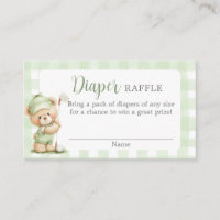 New to the Club Baby Shower Diaper Raffle Card