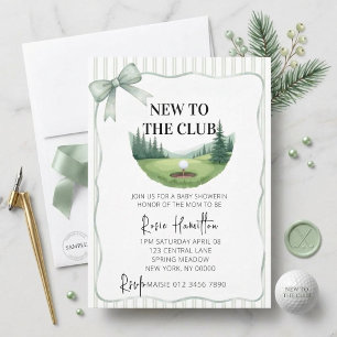 New to the Club Baby Shower Invite, Invitation