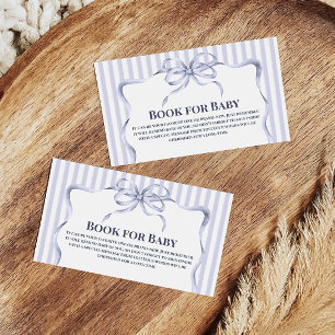 New to the Club Blue  Golf  Book For Baby Shower Enclosure Card