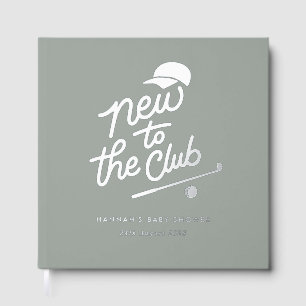 New to the Club Golf Baby Shower Guest Book