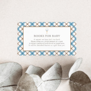 New to the Club Golf Brown & Blue Books for Baby Enclosure Card