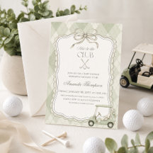 New to the Club Golf Cart Baby Shower