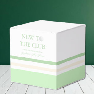 New To The Club Preppy Baby Shower Favour Box