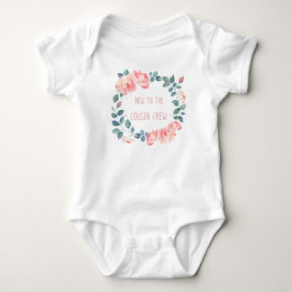 New To The Cousin Crew flora baby bodysuit