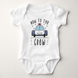 New to the Crew Police - Cute Police Baby Bodysuit