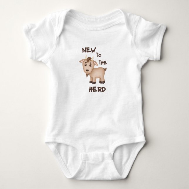 New To The Herd Baby Bodysuit  (Front)