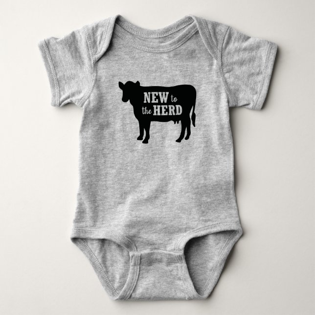 New to the Herd Baby Bodysuit (Front)