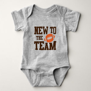New To The Team/Football Baby Bodysuit