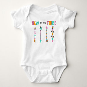 New To The Tribe Native American Arrows Baby Bodysuit