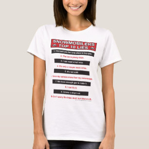 New-top-10-lies-Large-Red T-Shirt
