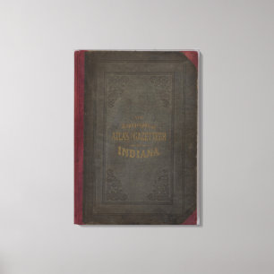 New topographical atlas and gazetteer of Indiana Canvas Print