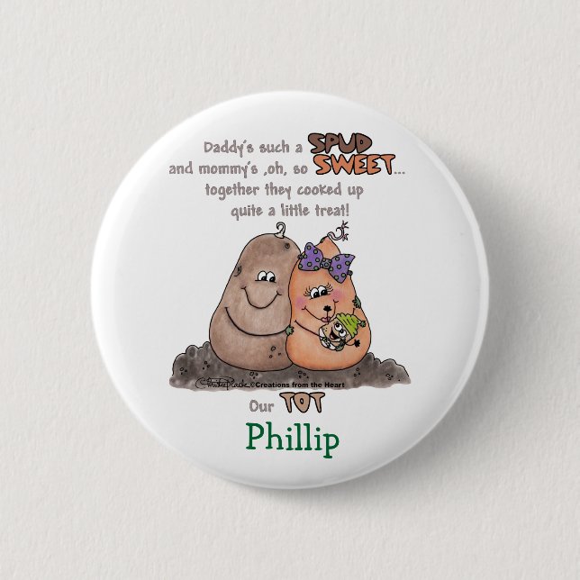 New Tot 6 Cm Round Badge (Front)