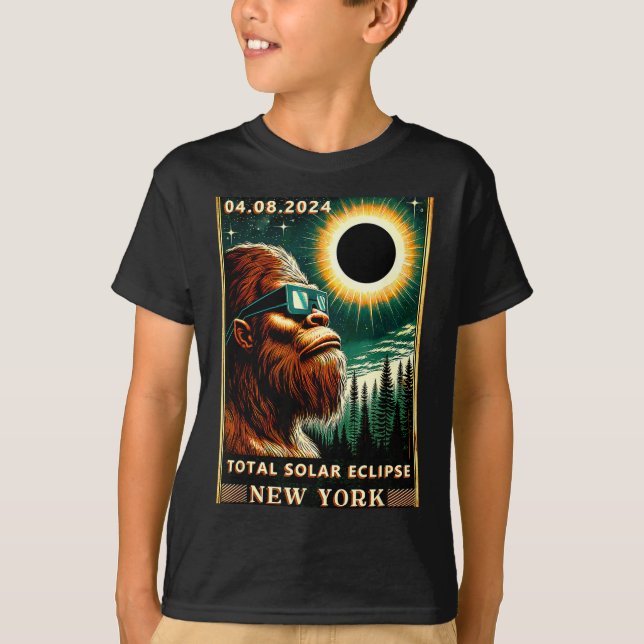 New Total Solar Eclipse York Bigfoot T-Shirt (Front)