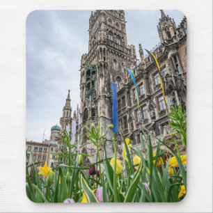 New Town Hall tower in Munich, Germany Mouse Mat