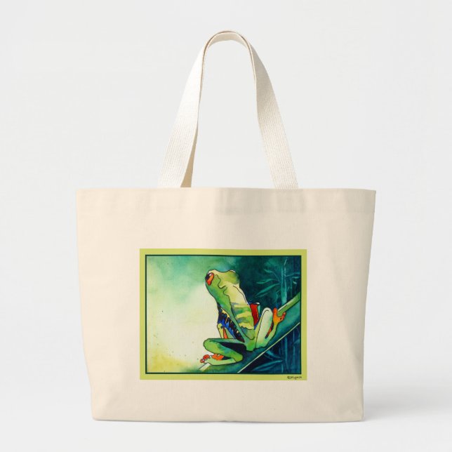 NEW TREE FROGS LARGE TOTE BAG (Front)