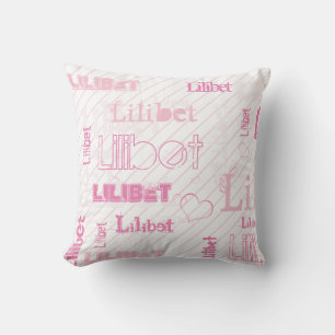 NEW! Trendy BFF Girls Name Pink Sister Daughter Cushion