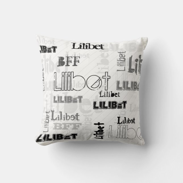 NEW! Trendy Girls Name Gift Wordcloud Urban Chic T Cushion (Front)