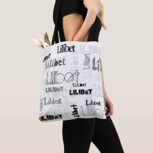 NEW! Trendy Girls Name Gift Wordcloud Urban Chic Tote Bag