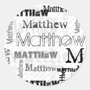 NEW! Trendy Kids NAMED  Classic Round Sticker