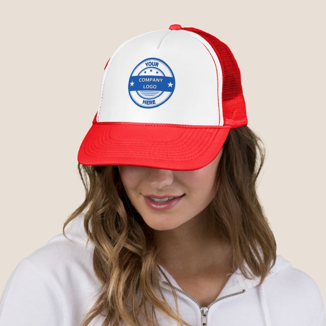 NEW! Trucker Hat - Red - Customise (In Situ)