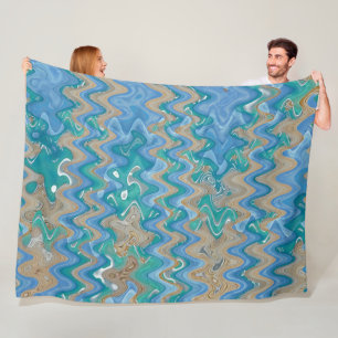New Turks Pier Abstract 3, 2011 SVP Images Fleece Blanket