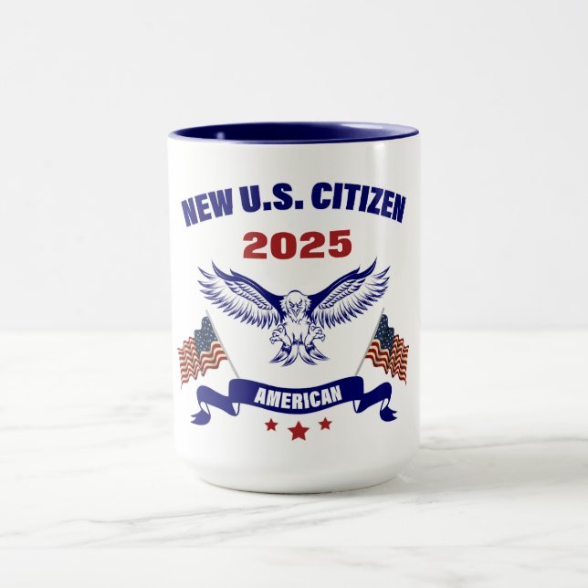 New U.S. American Citizen 2025 Mug (Center)